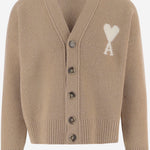 CARDIGAN IN MISTO LANA E ALPACA STRETCH UKC365KN0135 A278 AMI 