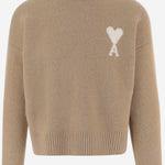 MAGLIONE IN ALPACA CON LOGO AMI DE COEUR UKS836KN0135 A278 AMI 