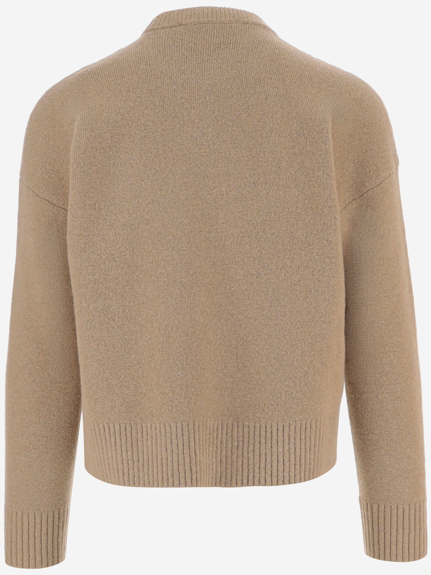 MAGLIONE IN ALPACA CON LOGO AMI DE COEUR UKS836KN0135 A278 AMI 