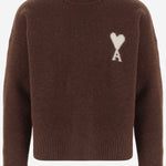 MAGLIONE IN ALPACA CON LOGO AMI DE COEUR UKS836KN0135 A362 AMI 