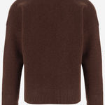 MAGLIONE IN ALPACA CON LOGO AMI DE COEUR UKS836KN0135 A362 AMI 