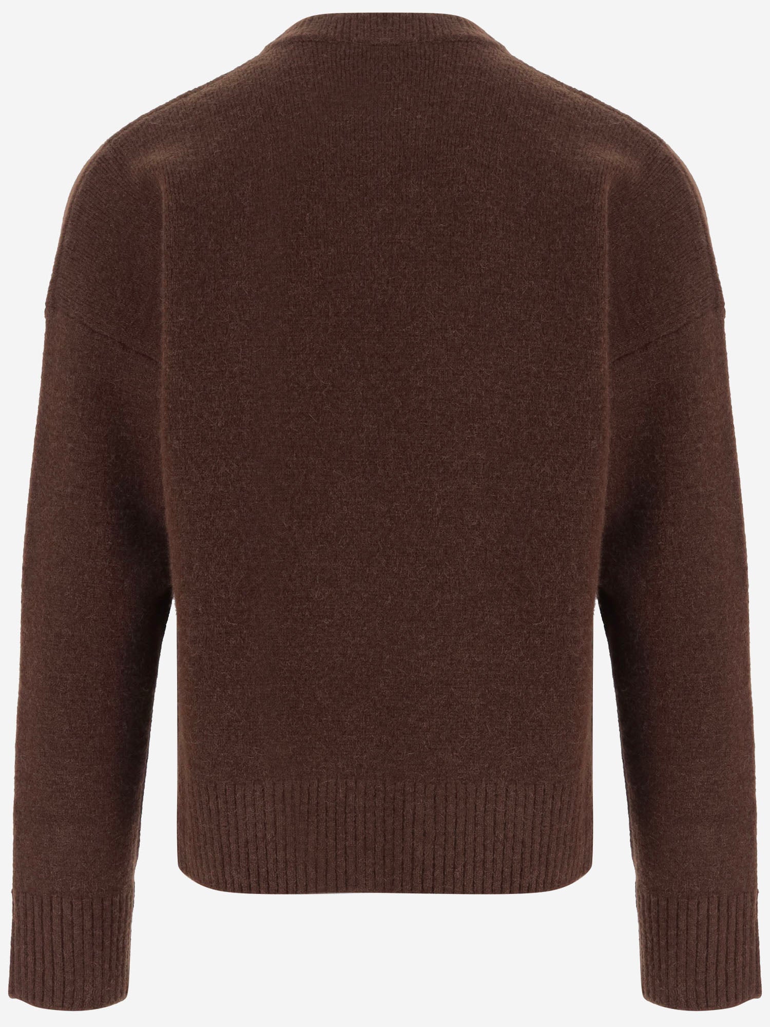 MAGLIONE IN ALPACA CON LOGO AMI DE COEUR UKS836KN0135 A362 AMI 