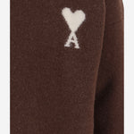 MAGLIONE IN ALPACA CON LOGO AMI DE COEUR UKS836KN0135 A362 AMI 