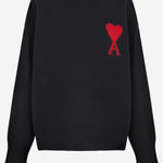 MAGLIONE IN LANA CON LOGO UKS838018 009 AMI 