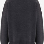 MAGLIONE IN LANA CON LOGO UKS838018 084 AMI 