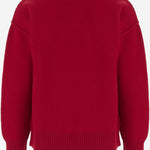MAGLIONE IN LANA CON LOGO AMI DE CUR UKS838018 A252 AMI 