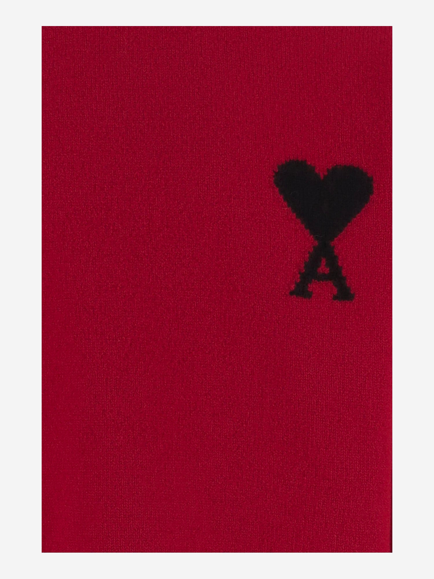 MAGLIONE IN LANA CON LOGO AMI DE CUR UKS838018 A252 AMI 