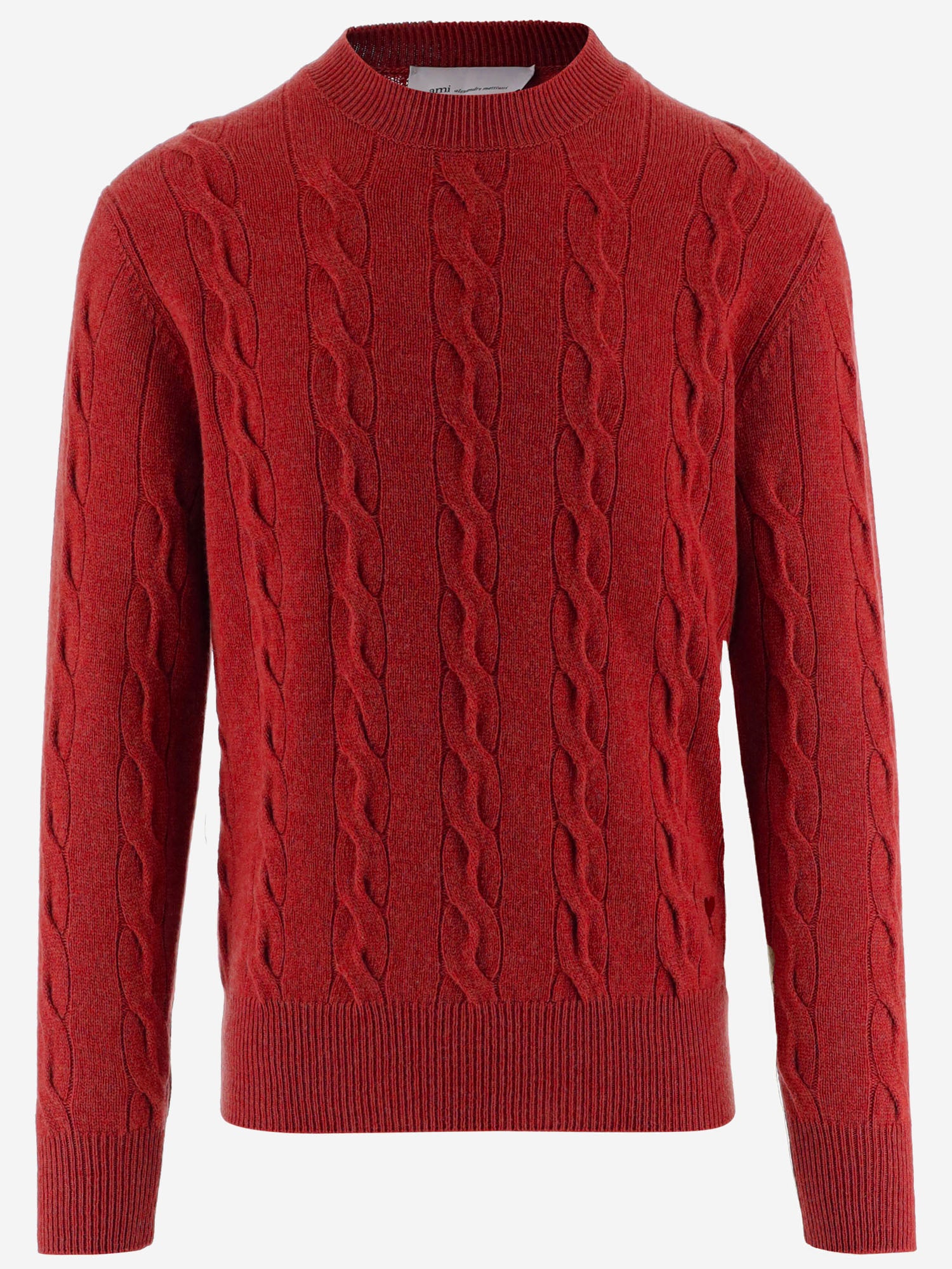 MAGLIONE A TRECCE IN LANA UKS880KN0189 A186 AMI 