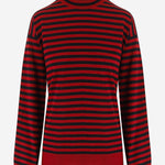MAGLIONE IN LANA E SETA CON MOTIVO A RIGHE UKS894KN0203 A252 AMI 