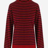 MAGLIONE IN LANA E SETA CON MOTIVO A RIGHE UKS894KN0203 A252 AMI 