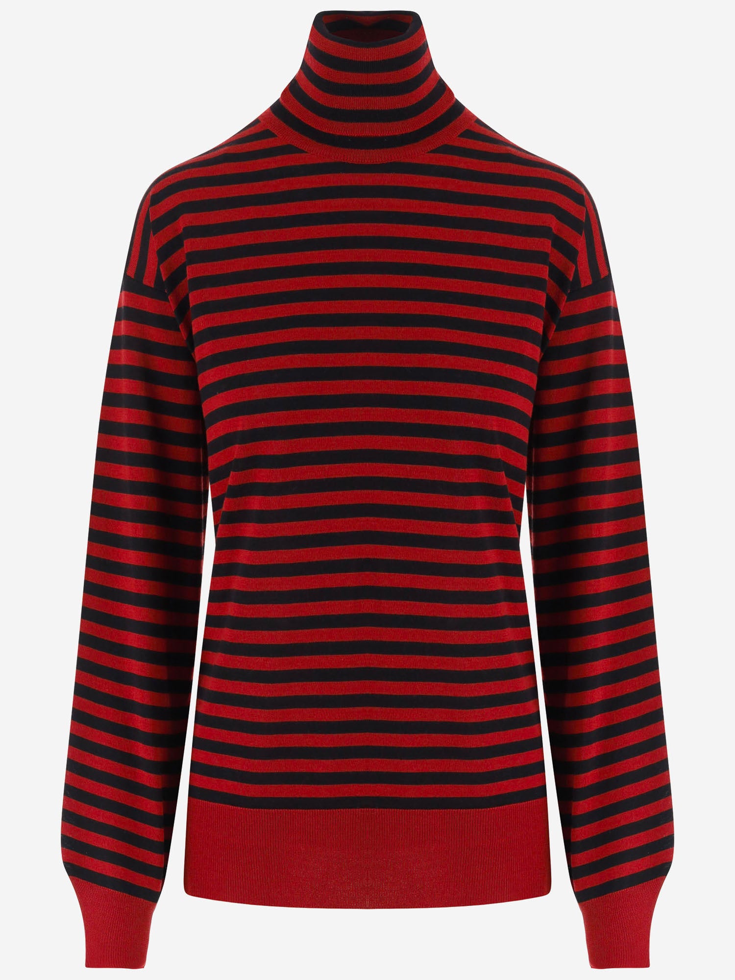MAGLIONE IN LANA E SETA CON MOTIVO A RIGHE UKS894KN0203 A252 AMI 