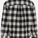 CAMICIA IN LANA CON MOTIVO A QUADRI USH875WV0220 A210 AMI 