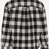 CAMICIA IN LANA CON MOTIVO A QUADRI USH875WV0220 A210 AMI 