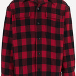 CAMICIA IN LANA CON MOTIVO A QUADRI USH875WV0220 A252 AMI 
