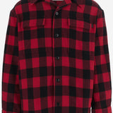 CAMICIA IN LANA CON MOTIVO A QUADRI USH875WV0220 A252 AMI 