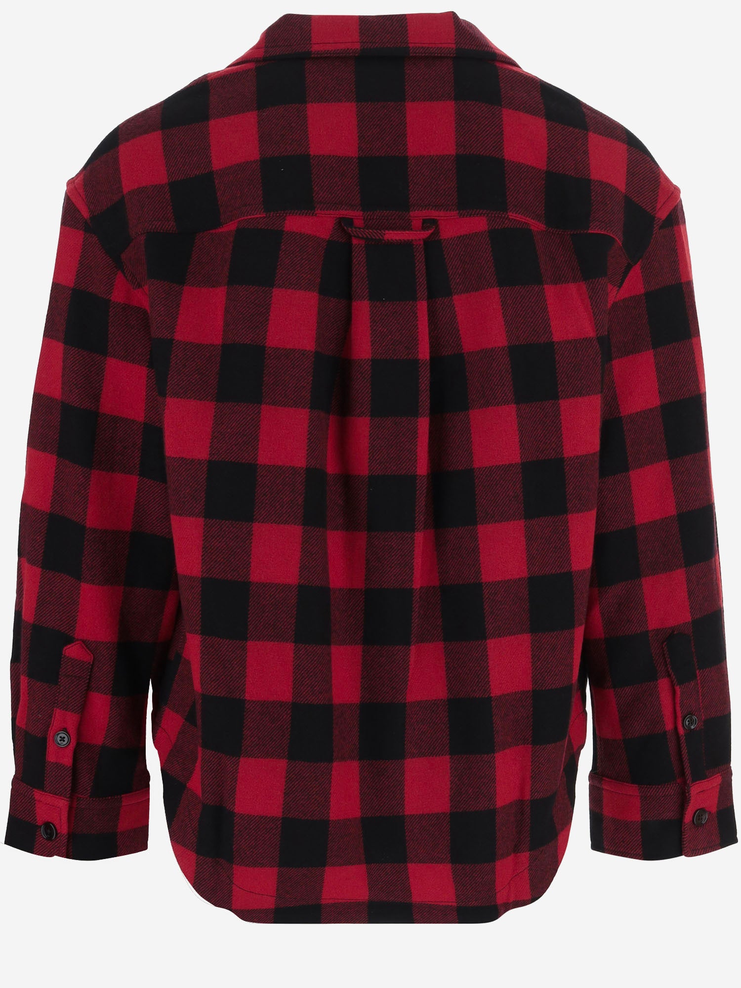 CAMICIA IN LANA CON MOTIVO A QUADRI USH875WV0220 A252 AMI 