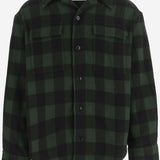 CAMICIA IN LANA CON MOTIVO A QUADRI USH875WV0220 A258 AMI 