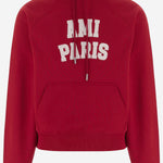 FELPA IN COTONE CON LOGO USW803JE0273 A202 AMI 