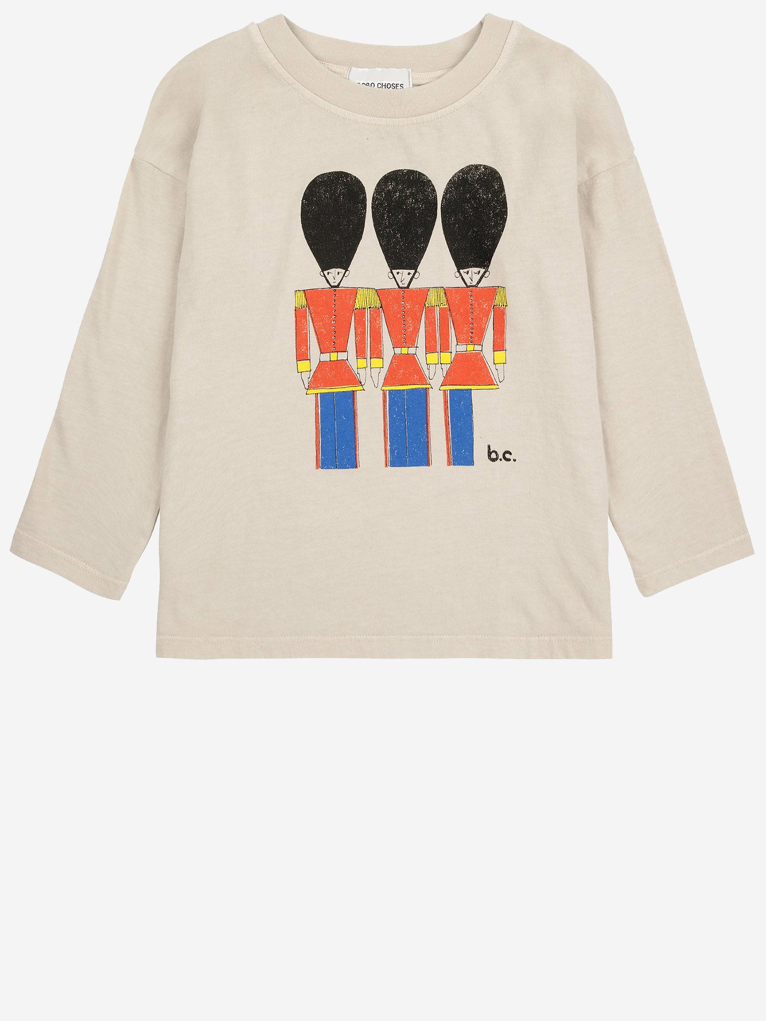 T-SHIRT A MANICHE LUNGHE IN COTONE CON STAMPA B224AC020  BOBO CHOSES KIDS 