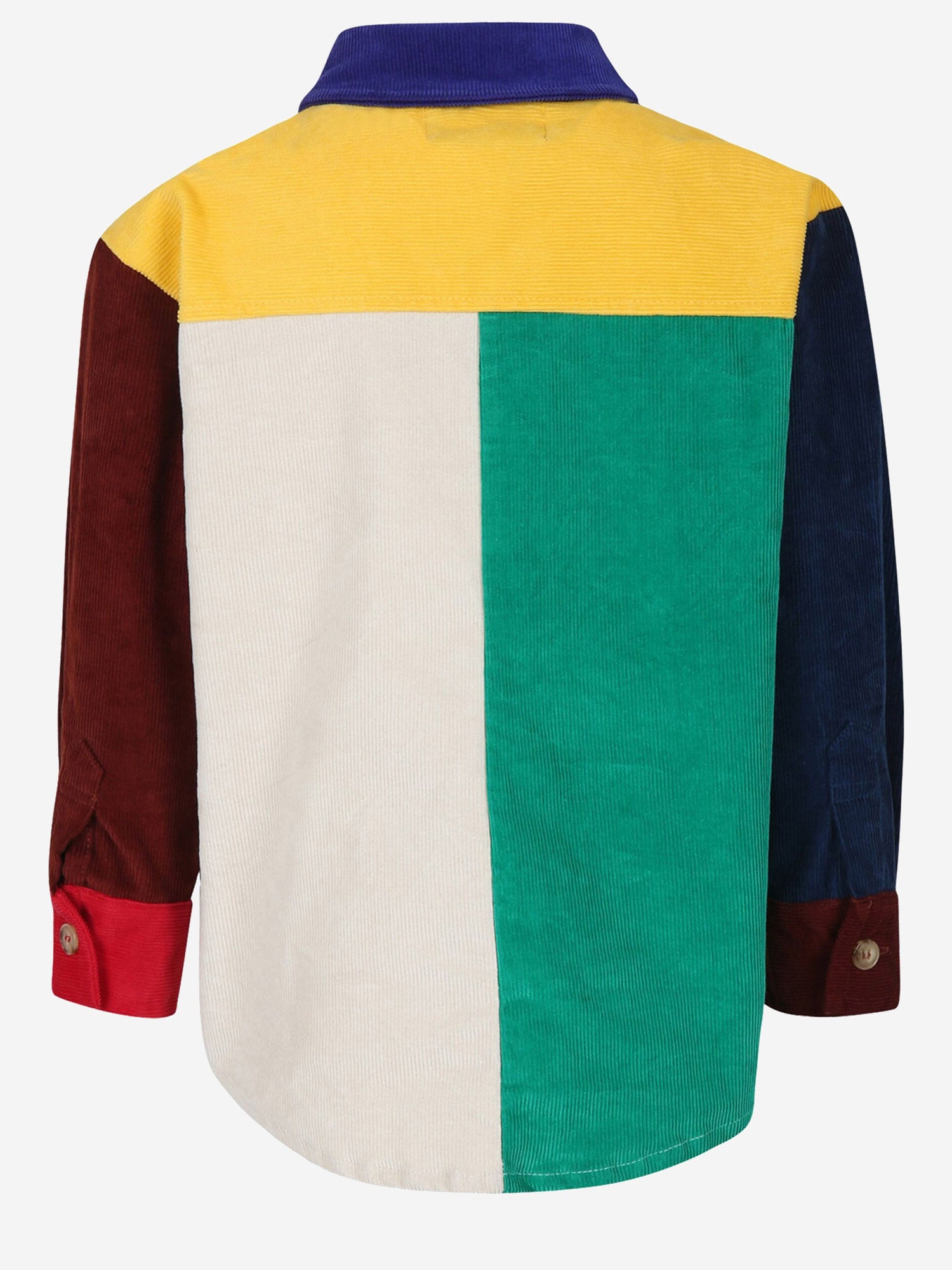 CAMICIA COLOR-BLOCK IN COTONE STRETCH B224AC031  BOBO CHOSES KIDS 