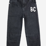 Pantaloni IN cotone nero B224AC107  BOBO CHOSES KIDS 