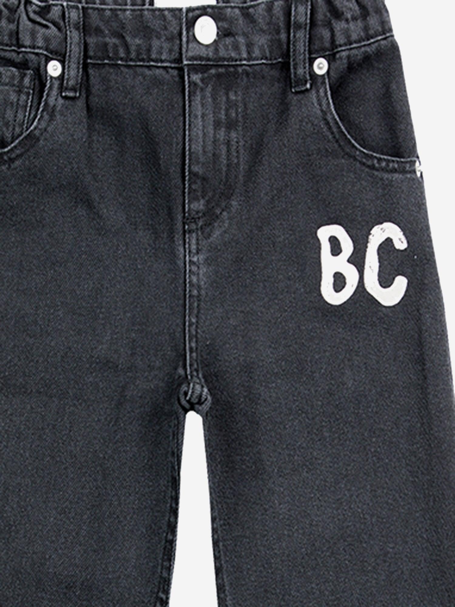 Pantaloni IN cotone nero B224AC107  BOBO CHOSES KIDS 