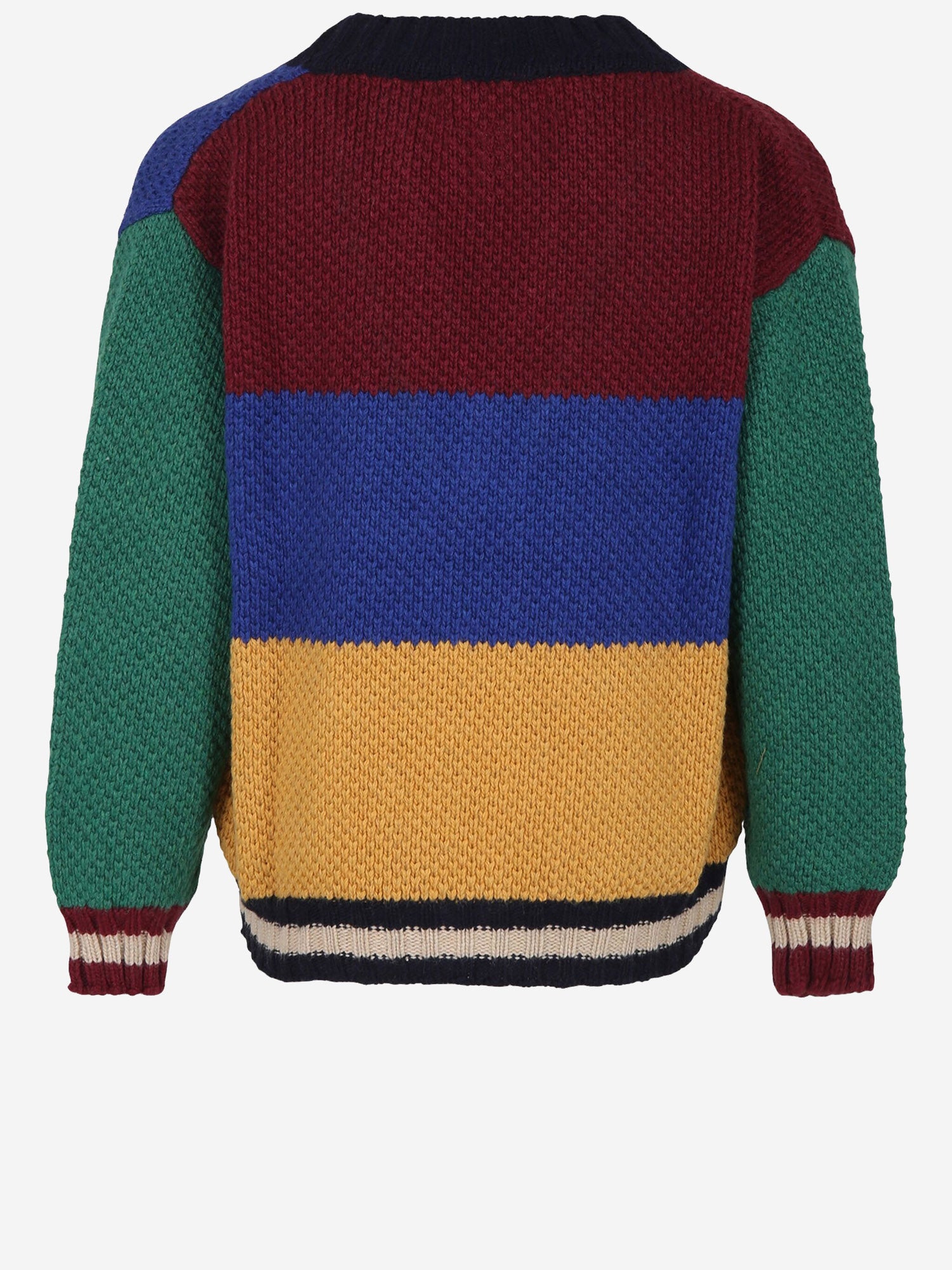 CARDIGAN MULTICOLORE IN misto lana B224AC121  BOBO CHOSES KIDS 
