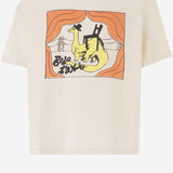 T-SHIRT IN COTONE CON STAMPA LOGO B226AC001 OFFWHITE BOBO CHOSES KIDS 