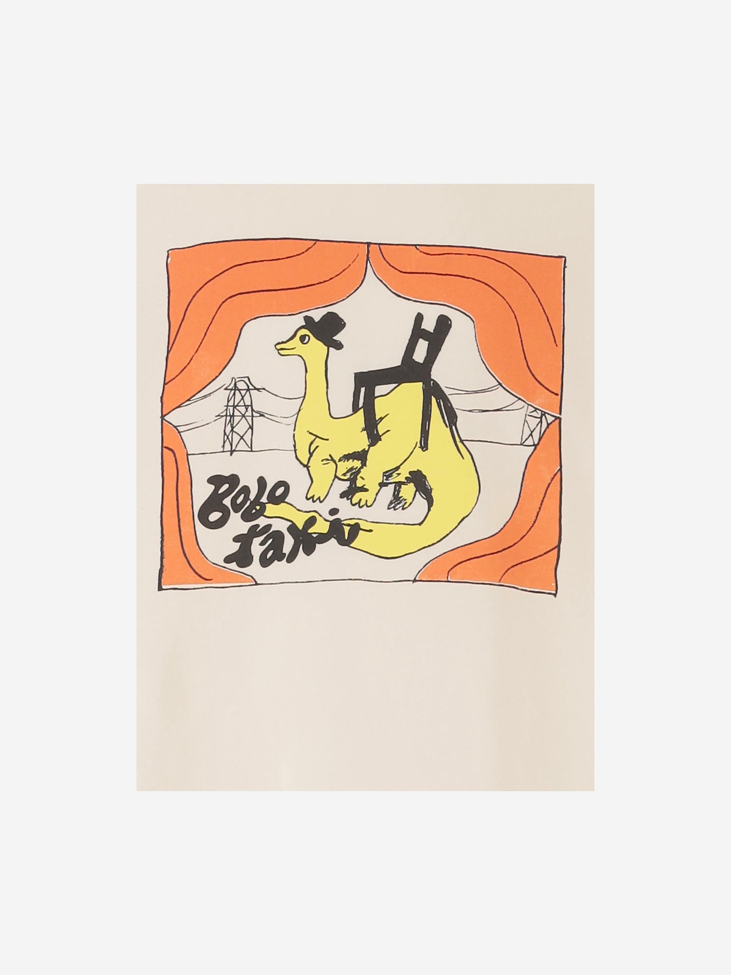T-SHIRT IN COTONE CON STAMPA LOGO B226AC001 OFFWHITE BOBO CHOSES KIDS 