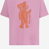 T-SHIRT IN COTONE CON STAMPA LOGO B226AC003 PINK BOBO CHOSES KIDS 