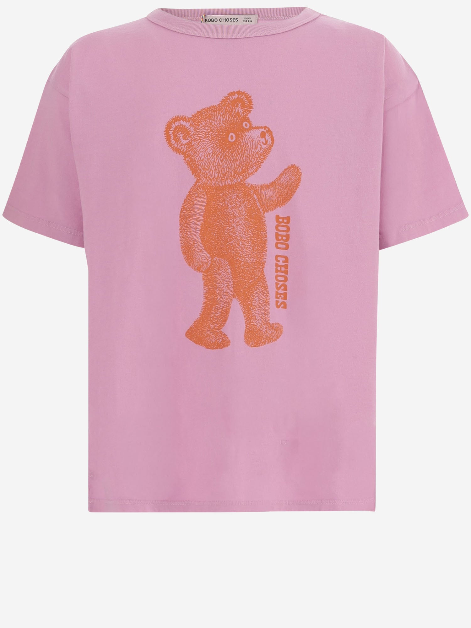T-SHIRT IN COTONE CON STAMPA LOGO B226AC003 PINK BOBO CHOSES KIDS 