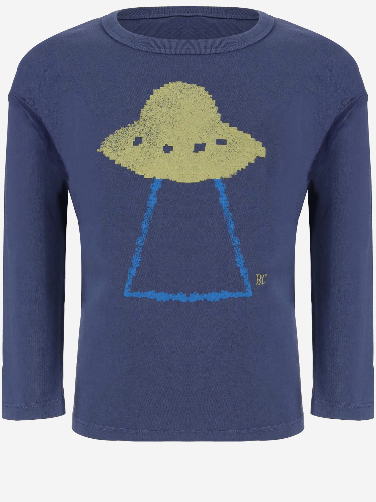 T-SHIRT A MANICHE LUNGHE CON STAMPA B226AC013 NAVYBLUE BOBO CHOSES KIDS 