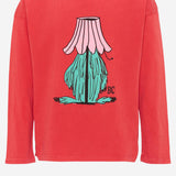 T-SHIRT A MANICHE LUNGHE IN COTONE CON STAMPA B226AC014 RED BOBO CHOSES KIDS 