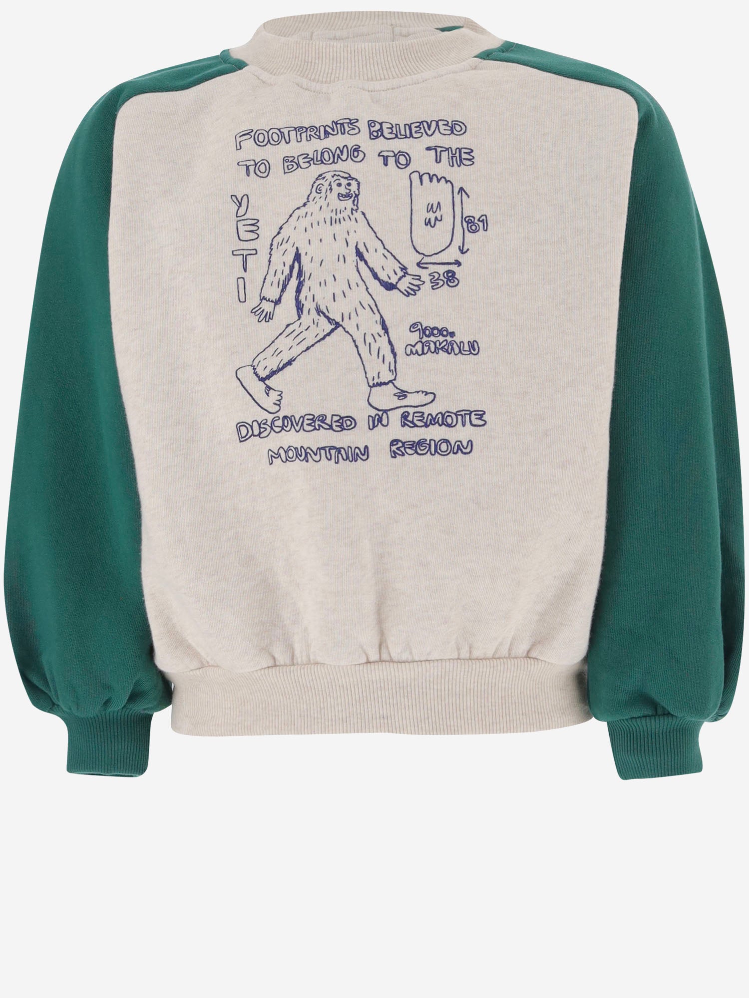 FELPA IN COTONE CON STAMPA B226AC037 OFFWHITE BOBO CHOSES KIDS 