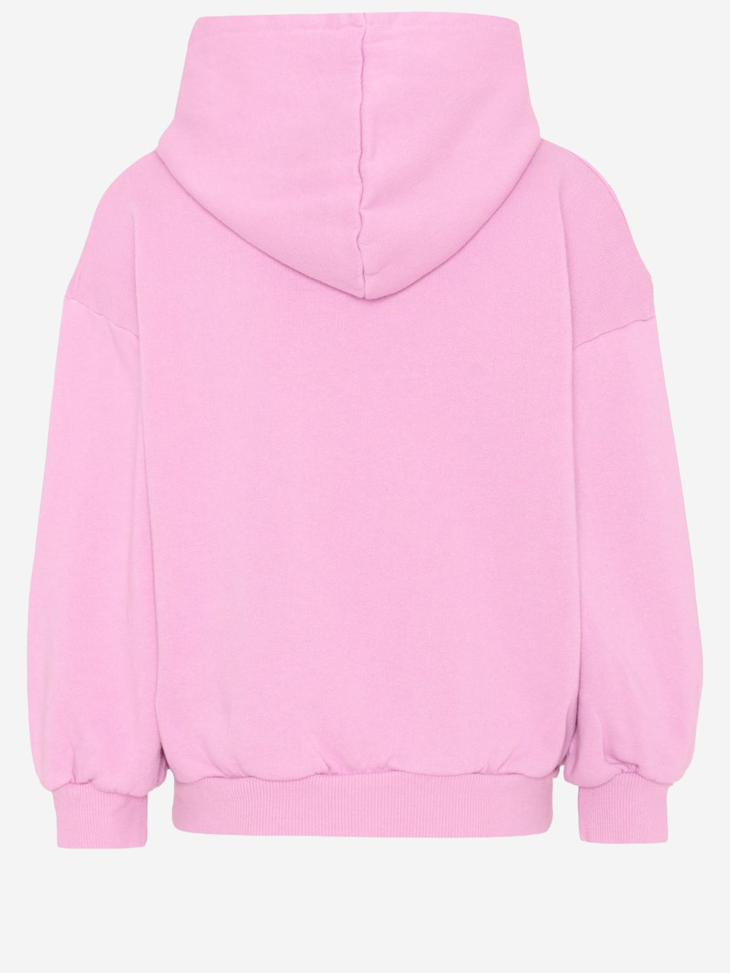 FELPA IN COTONE CON CAPPUCCIO E STAMPA B226AC047 PINK BOBO CHOSES KIDS 