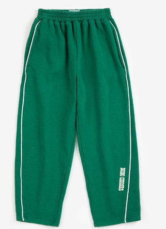 pantaloni tuta in cotone B226AC059 DARKGREEN BOBO CHOSES KIDS 