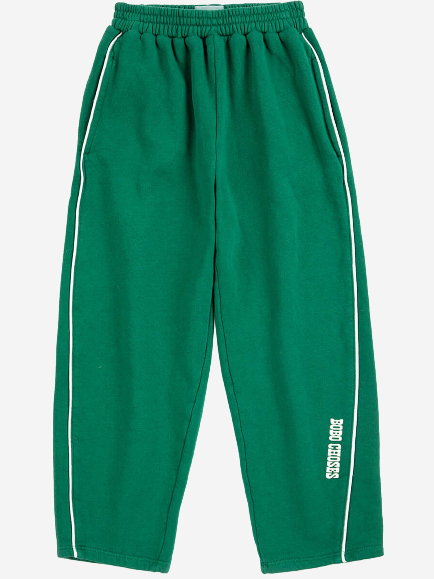 pantaloni tuta in cotone B226AC059 DARKGREEN BOBO CHOSES KIDS 