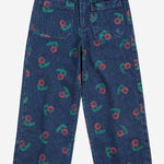 pantaloni in jersey di cotone B226AC070 NAVYBLUE BOBO CHOSES KIDS 