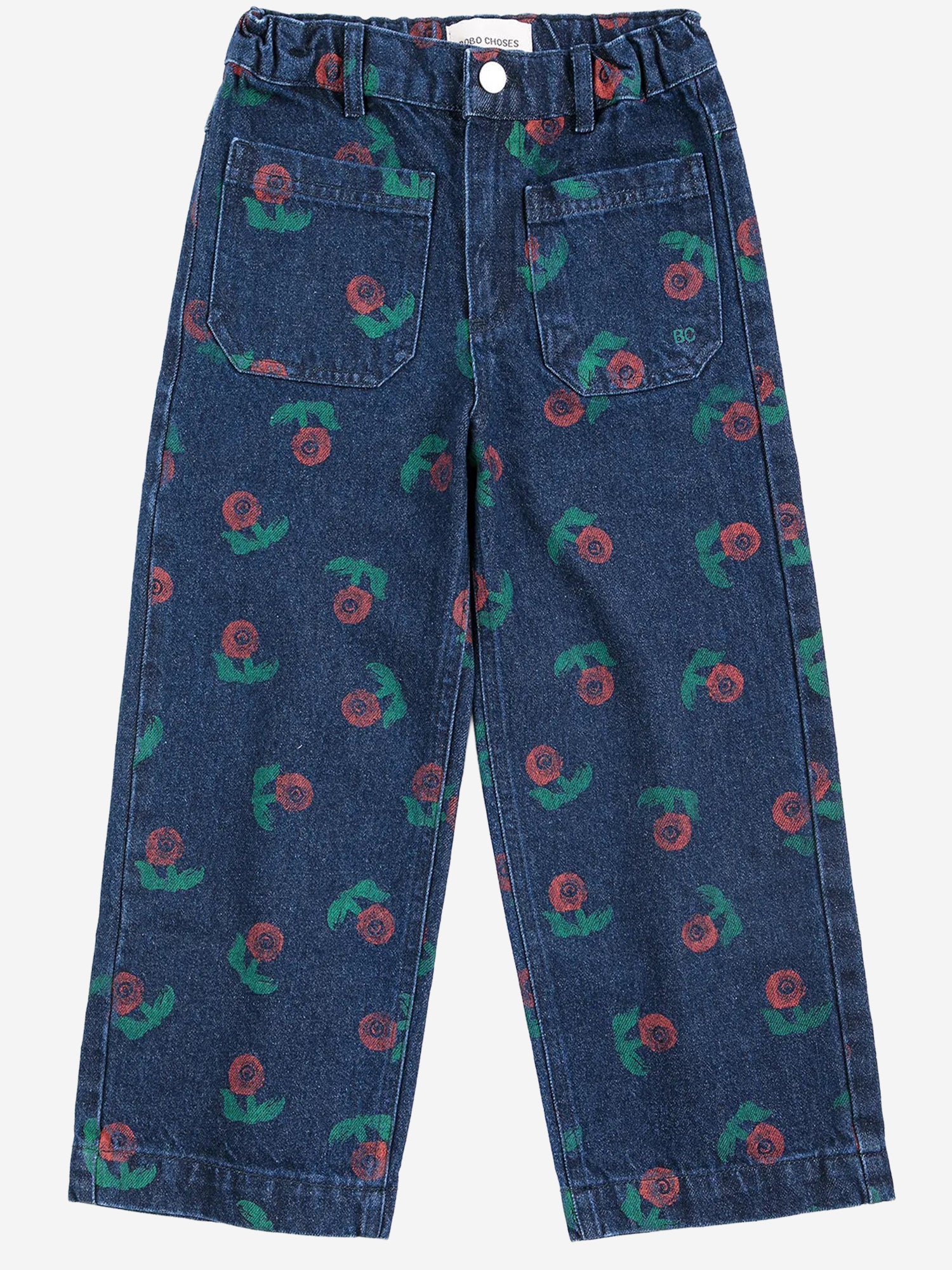 pantaloni in jersey di cotone B226AC070 NAVYBLUE BOBO CHOSES KIDS 