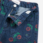 pantaloni in jersey di cotone B226AC070 NAVYBLUE BOBO CHOSES KIDS 