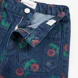 pantaloni in jersey di cotone B226AC070 NAVYBLUE BOBO CHOSES KIDS 