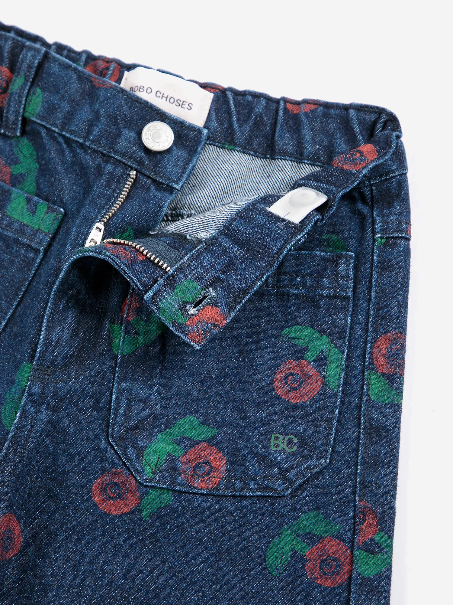 pantaloni in jersey di cotone B226AC070 NAVYBLUE BOBO CHOSES KIDS 