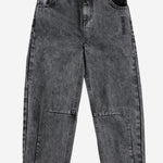 JEANS IN COTONE CON LOGO B226AC074 BLACK BOBO CHOSES KIDS 
