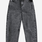 JEANS IN COTONE CON LOGO B226AC074 BLACK BOBO CHOSES KIDS 