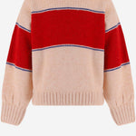 FELPA IN MISTO ACRILICO CON RIGA A CONTRASTO B226AC089 LIGHTPINK BOBO CHOSES KIDS 