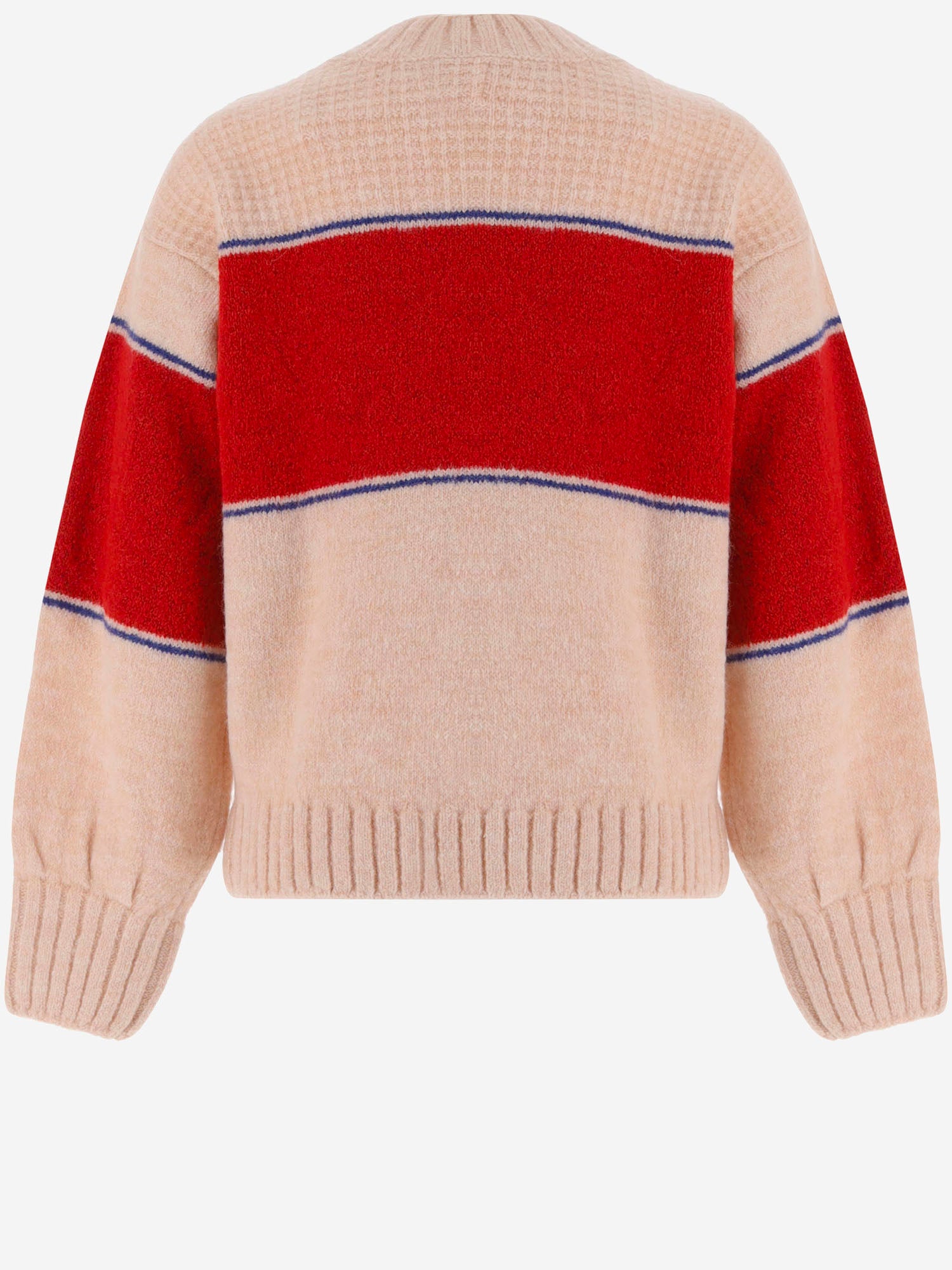 FELPA IN MISTO ACRILICO CON RIGA A CONTRASTO B226AC089 LIGHTPINK BOBO CHOSES KIDS 