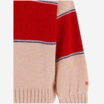 FELPA IN MISTO ACRILICO CON RIGA A CONTRASTO B226AC089 LIGHTPINK BOBO CHOSES KIDS 