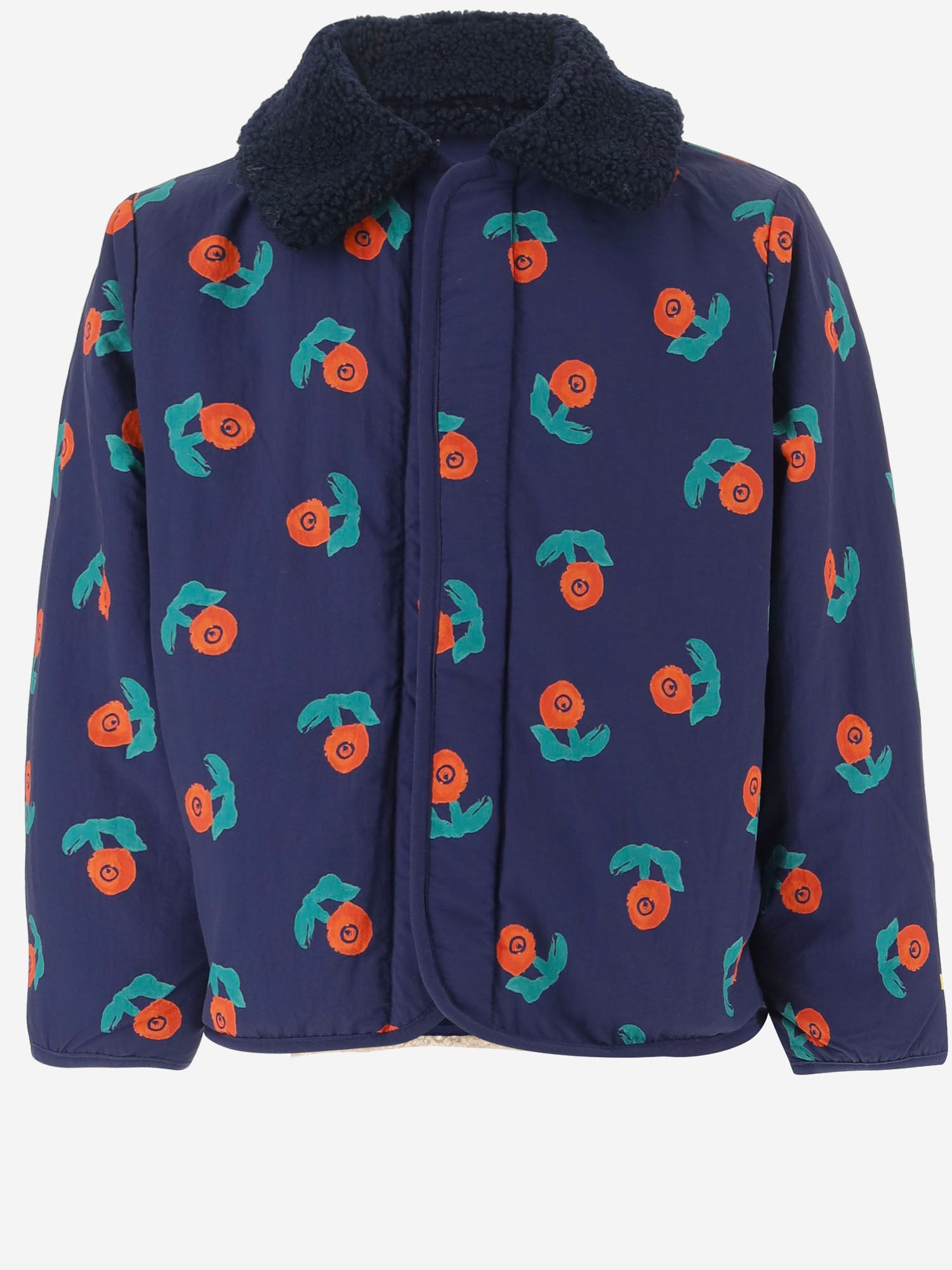 GIUBBOTTO CON STAMPA FLOREALE IN NYLON B226AC097 NAVYBLUE BOBO CHOSES KIDS 