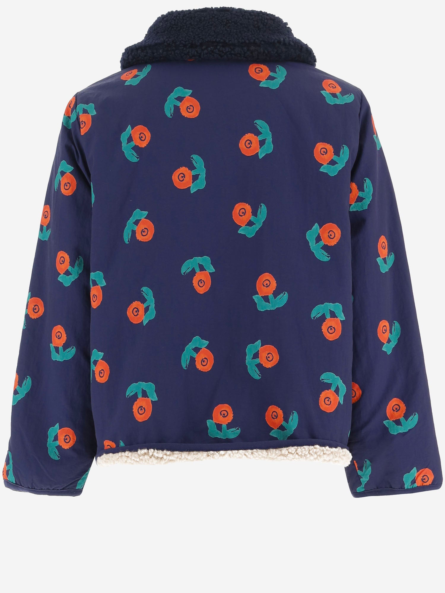 GIUBBOTTO CON STAMPA FLOREALE IN NYLON B226AC097 NAVYBLUE BOBO CHOSES KIDS 