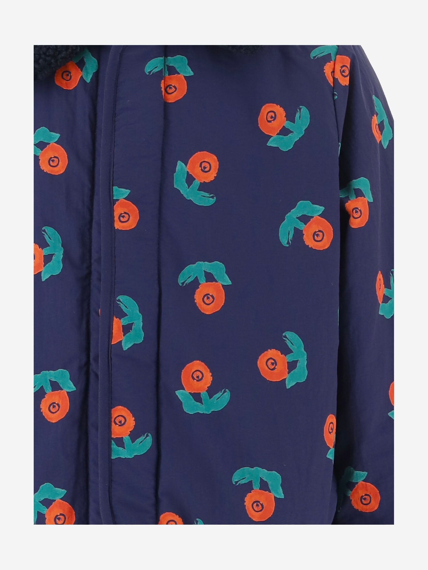 GIUBBOTTO CON STAMPA FLOREALE IN NYLON B226AC097 NAVYBLUE BOBO CHOSES KIDS 